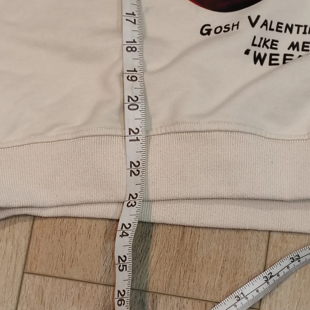 Aelfric Eden Cream Hoodie w/ Cherry Print Sz LG Gosh Valentine Don't You Like... - Picture 8 of 8